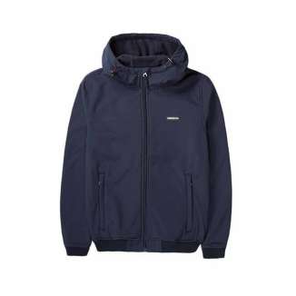 HOODED BONDED BOMBER JACKET 192.EW11.88 NAVY