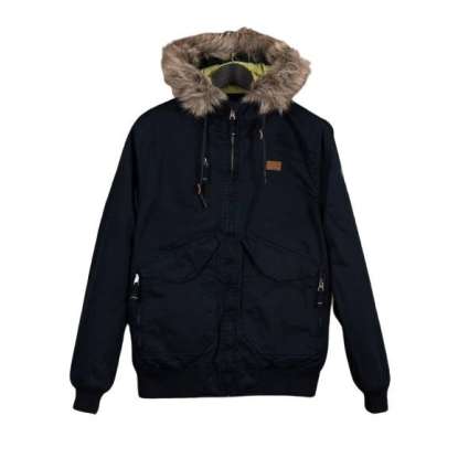HOODED BOMBER JACKET MR1521C NAVY