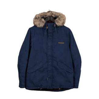 Cotton Faux-Fur Hooded Parka MR1510 ROYAL