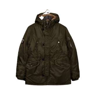 HOODED SEMI LONG JACKET MR1559 OLIVE