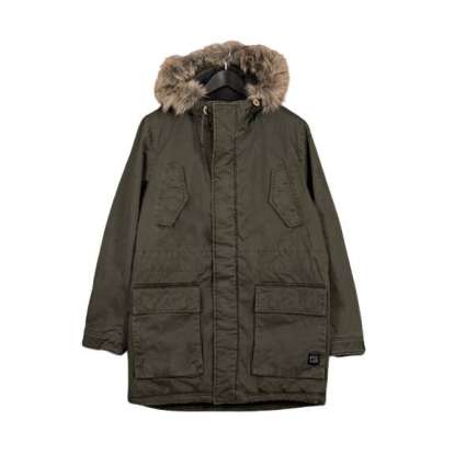 Cotton Faux-Fur Lining Parka MR1570 OLIVE