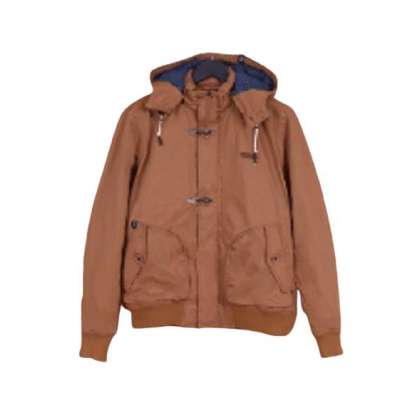 HOODED BOMBER COTTON JACKET M1402 CAMEL