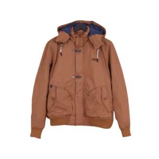 HOODED BOMBER COTTON JACKET M1402 CAMEL
