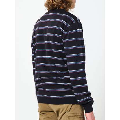 STRIPPED KNITTED SWEATER 202EM70.92 BLACK