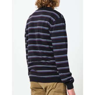 STRIPPED KNITTED SWEATER 202EM70.92 BLACK