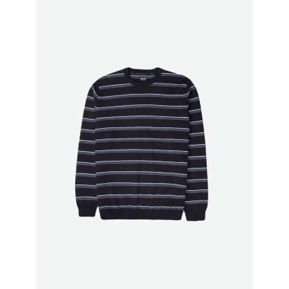 STRIPPED KNITTED SWEATER 202EM70.92 BLACK