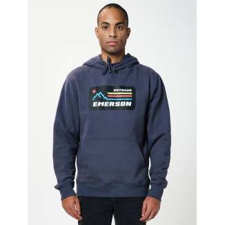 EMERSON LOGO HOODIE 202.EM20.07 BLUE