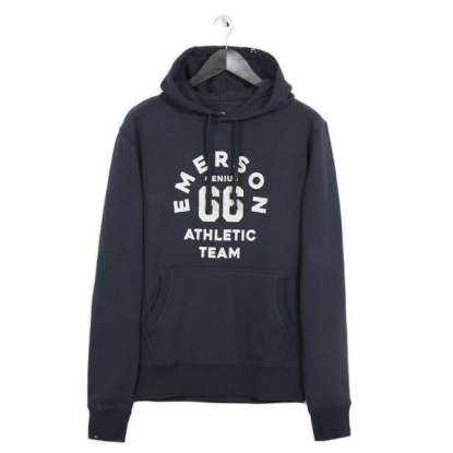 GRAPHIC PRINT HOODIE 182.EM20.18 NAVY