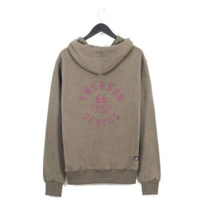 Back Print hoodie 172.EM20.18 OLIVE