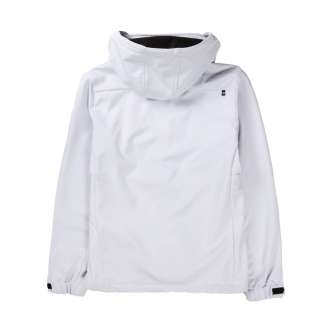 DETACHABLE HOODED BONDED SEMI LONG JACKET 192.EW11.31 WHITE