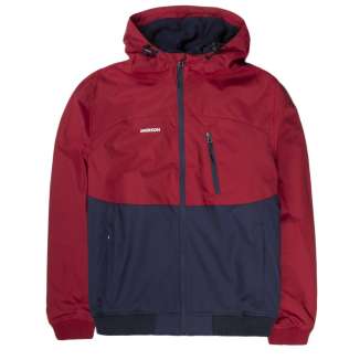 HOODED BOMBER  JACKET 192.EM10.127 NAVY/RED
