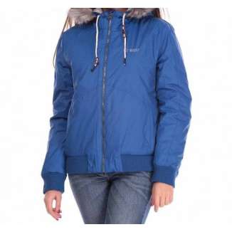 HOODED BOMBER JACKET W1437 ROYAL