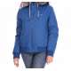 HOODED BOMBER JACKET W1437 ROYAL