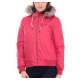 HOODED BOMBER JACKET W1437 FUCHSIA