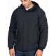 HOODED SEMI LONG JACKET 182.BM10.53 BLACK