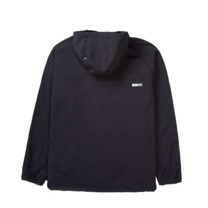 HOOD BONDED SEMI LONG JACKET 192.BM11.72 BLACK