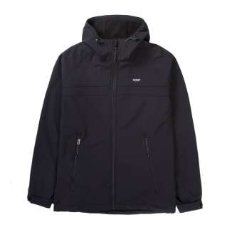 HOOD BONDED SEMI LONG JACKET 192.BM11.72 BLACK