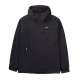 HOOD BONDED SEMI LONG JACKET 192.BM11.72 BLACK