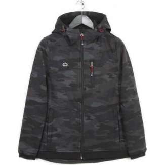 HOODED BONDED SEMI LONG JACKET 182.EW11.102 CAMOUFLAGE