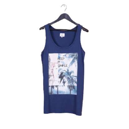 GRAPHIC TANK TOP MTR1535 NAVY