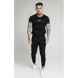 SikSilk Tee SS-16947 BLACK
