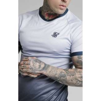 SikSilk Tee SS-17459 NAVY LILAC FADE
