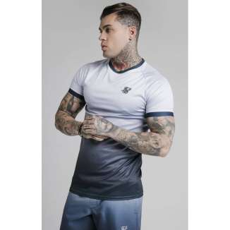 SikSilk Tee SS-17459 NAVY LILAC FADE