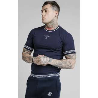 SikSilk Tee SS-17294 NAVY