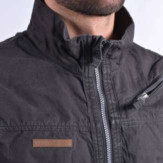 Cotton bomber jacket SMR1706C BLACK