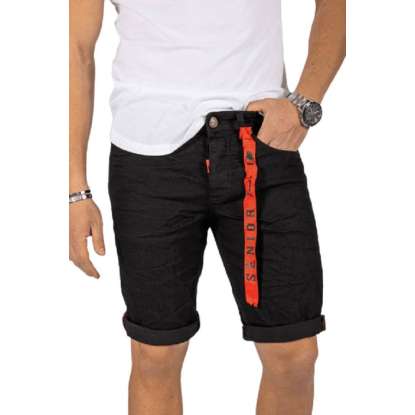 SENIOR DENIM SHORT PANTS 309 BLACK