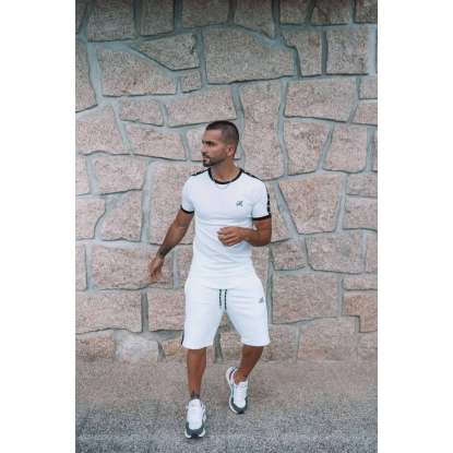 HENRY TAPED LOGO SHORTS 6-055 WHITE