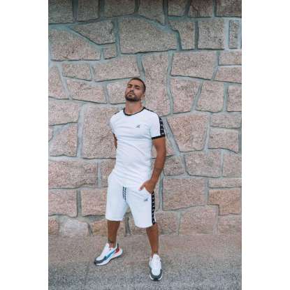 HENRY TAPED LOGO SHORTS 6-055 WHITE