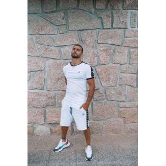 HENRY TAPED LOGO SHORTS 6-055 WHITE