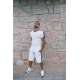 HENRY TAPED LOGO SHORTS 6-055 WHITE