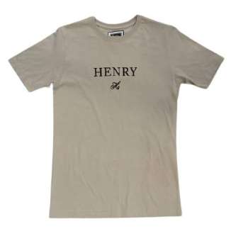 HENRY CLOTHING T-SHIRT 3-058 BEIGE