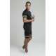 SikSilk Relaxed Mesh Bound Shorts SS-19311 BLACK/GOLD