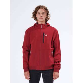 HOODED BOMBER JACKET 20-212.EM10.28 RED