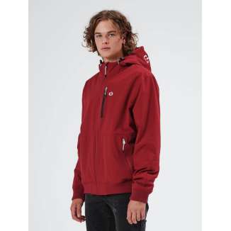 HOODED BOMBER JACKET 20-212.EM10.28 RED