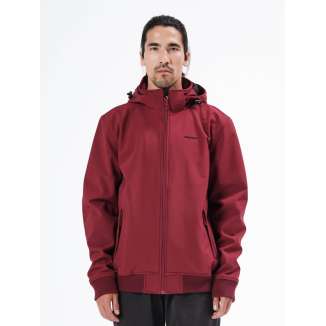 DETACHABLE HOOD BONDED BOMBER JACKET 20-212.EM11.08 WILDBERRY