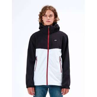 DETACHABLE HOOD COLORBLOCK BONDED JACKET 20-212.EM11.12 ICE/BLACK