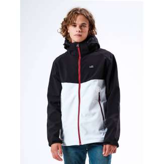 DETACHABLE HOOD COLORBLOCK BONDED JACKET 20-212.EM11.12 ICE/BLACK