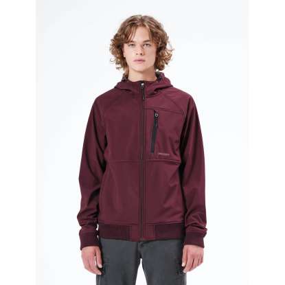 HOODED BONDED BOMBER JACKET 212.EM11.71 WINE