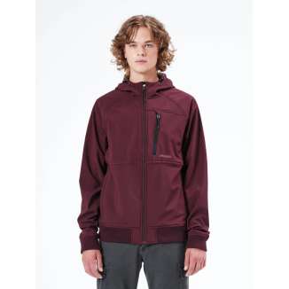 HOODED BONDED BOMBER JACKET 212.EM11.71 WINE