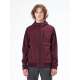 HOODED BONDED BOMBER JACKET 212.EM11.71 WINE