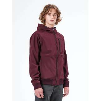 HOODED BONDED BOMBER JACKET 212.EM11.71 WINE
