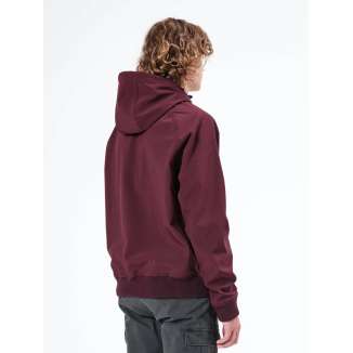 HOODED BONDED BOMBER JACKET 212.EM11.71 WINE
