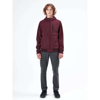 HOODED BONDED BOMBER JACKET 212.EM11.71 WINE