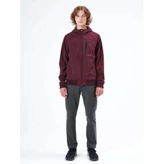 HOODED BONDED BOMBER JACKET 212.EM11.71 WINE