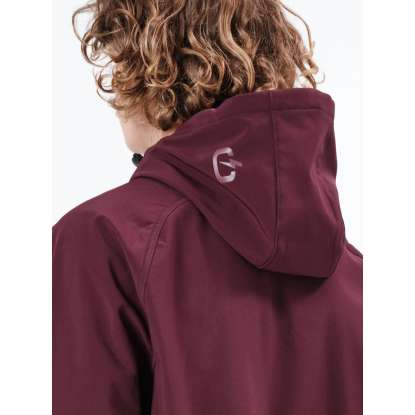 HOODED BONDED BOMBER JACKET 212.EM11.71 WINE