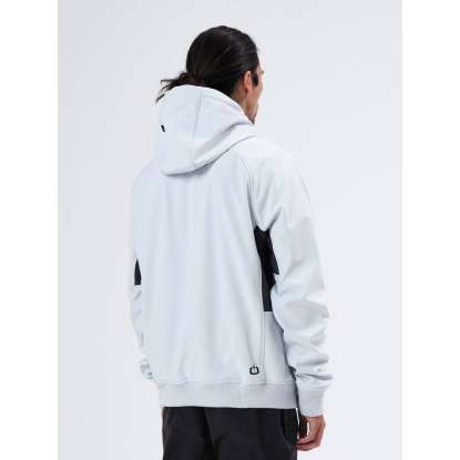 HOODED BONDED BOMBER JACKET WITH ZIP POCKETS 212.EM11.40 ICE/GREY